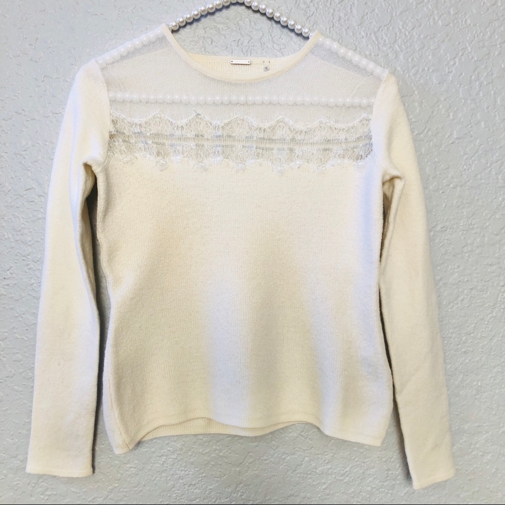 ELIE TAHARI |Wool Long Sleeve Womens Small Sweater